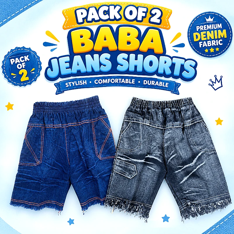Baba Jeans Short Deal Size Small 10M to 1.5 Yrs