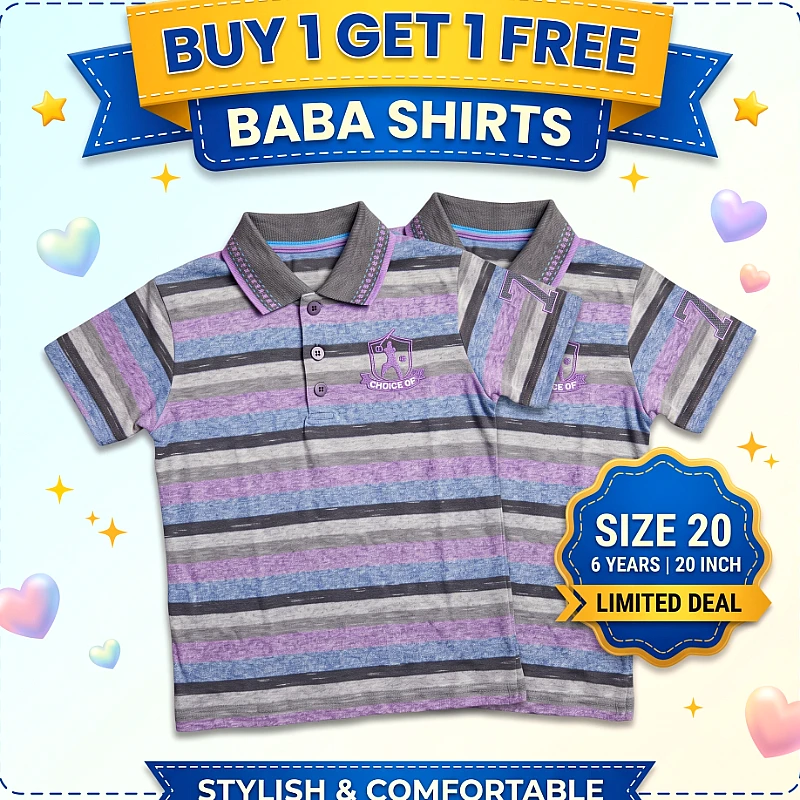 Baba Polo Shirt Buy 1 Get 1 free