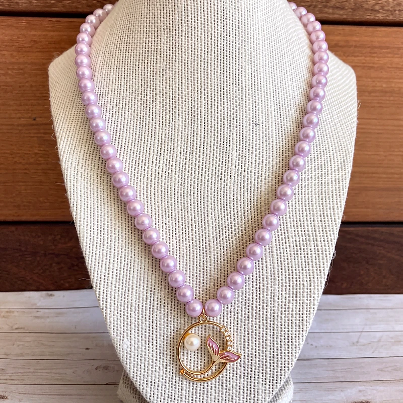 Baby Bead Necklace with Flower  Charm (1 to 8 Yrs)