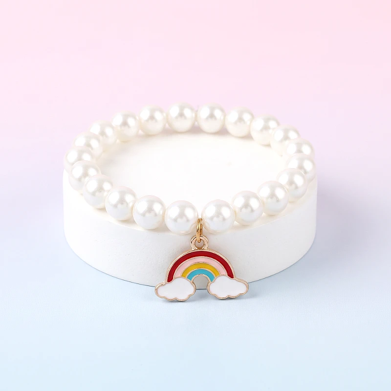Baby Bracelet With Rainbow Charm (1 to 7 Years)