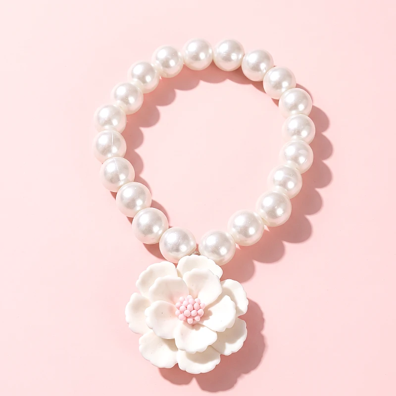 Baby Bracelet With White Rose Charm (1 to 7 Years)