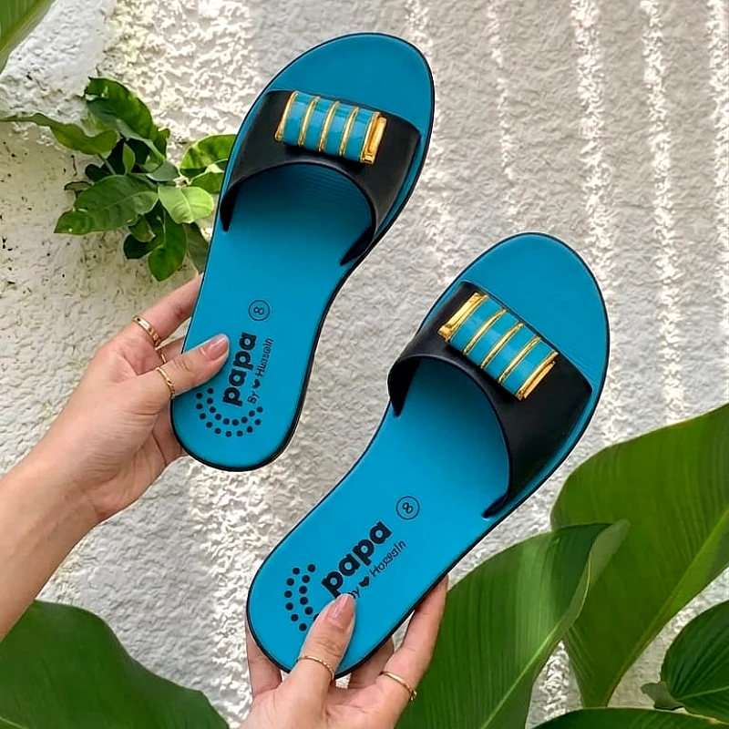 Elegant Pearl Buckle Soft Slippers for Women