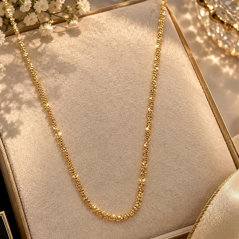 Gold Tone Sparkle Chain