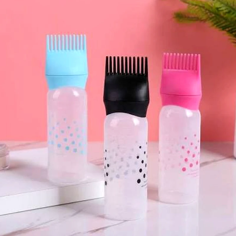Hair Oil Applicator Comb Bottle
