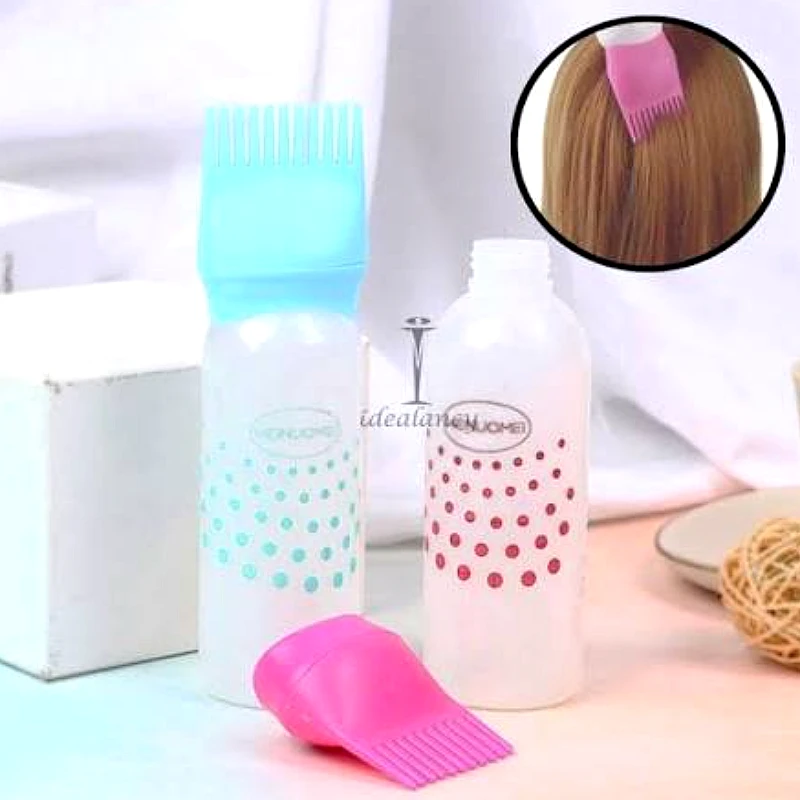 Hair Oil Applicator Comb Bottle