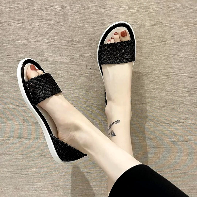 Korean Rubber Chic Net Comfort Sandals