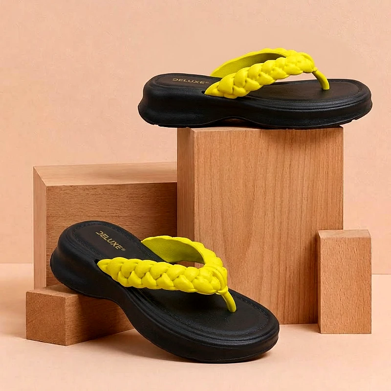Lemon Breeze Lightweight foam Comfort Slippers