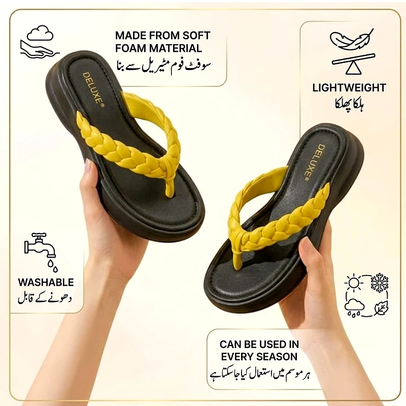 Lemon Breeze Lightweight foam Comfort Slippers