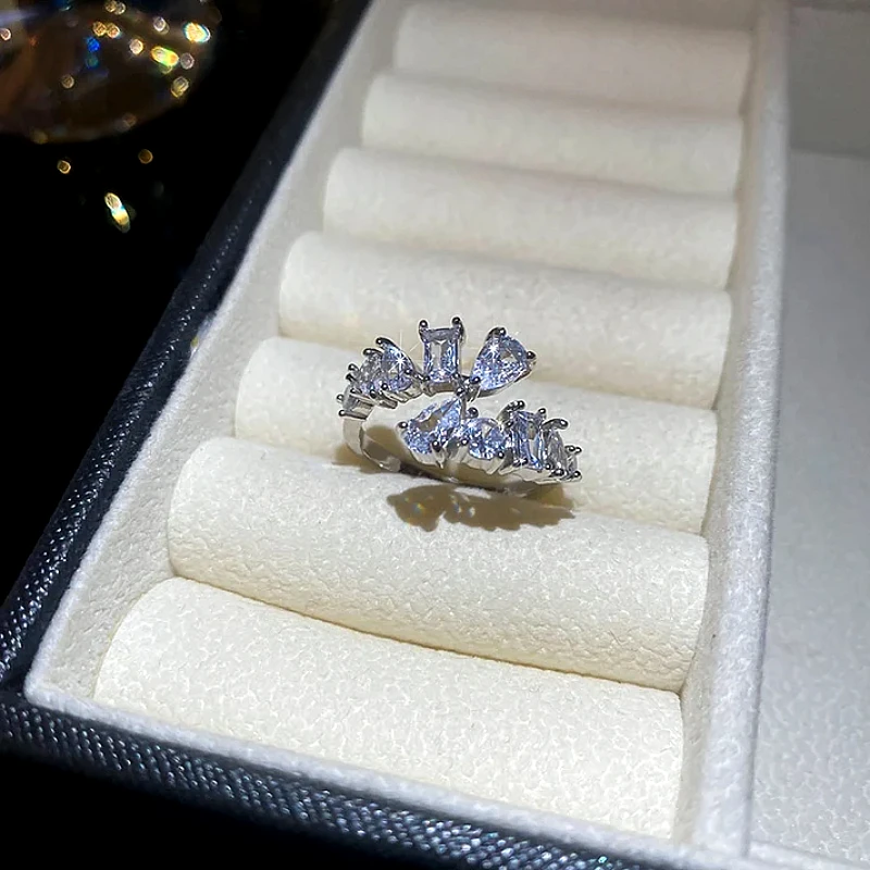 Luxury Diamonds Silver Foiled - Ring