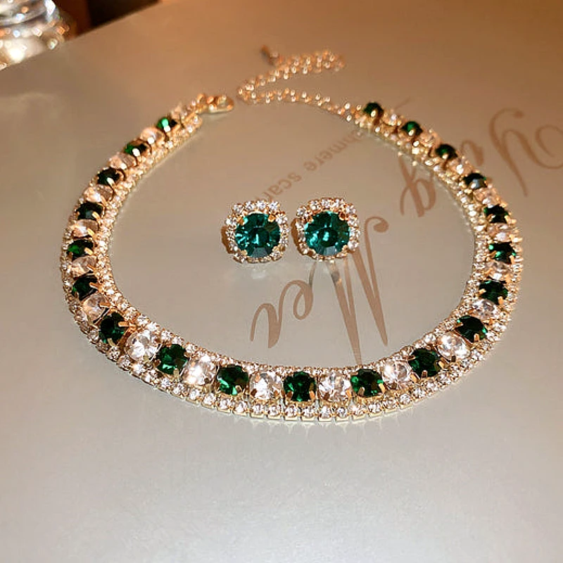 Luxury Green Diamond Premium Jewelry Ser