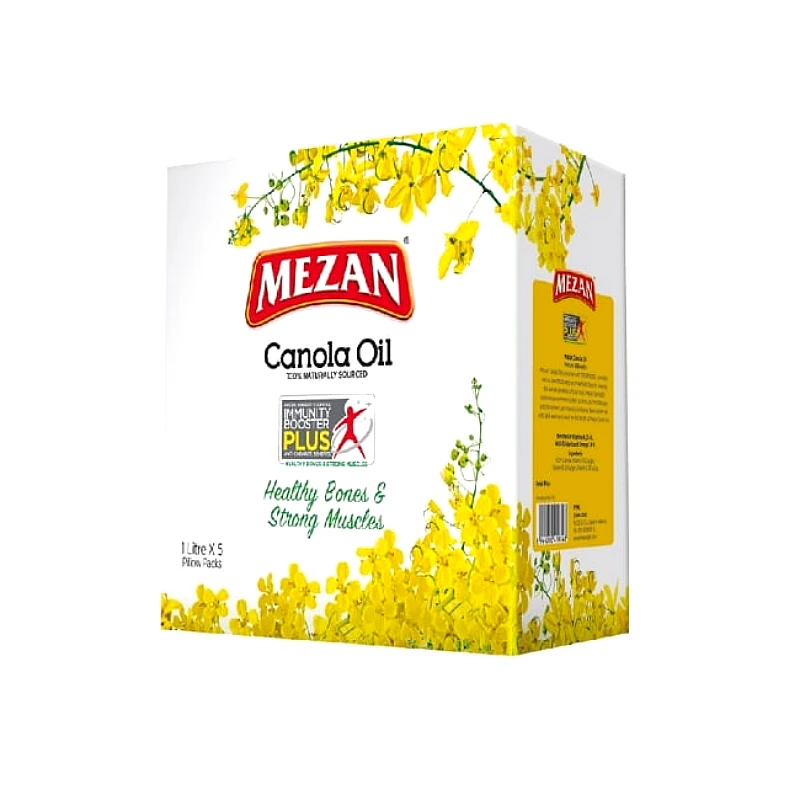 Meezan Canola Cooking Oil 1L x 5
