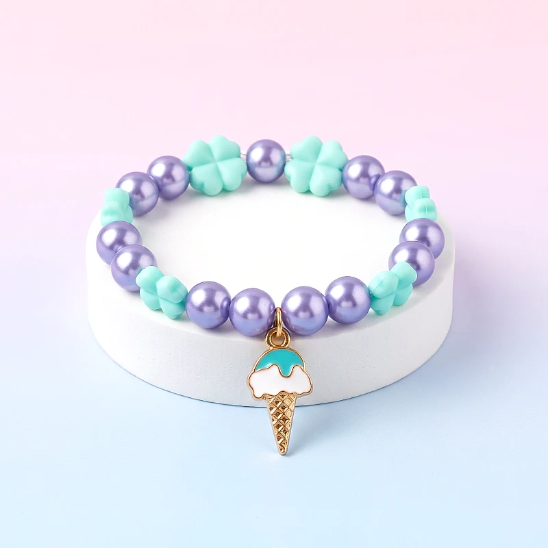 Multi Beads Bracelet & Ice Cream Charm 1 to 7 Yrs