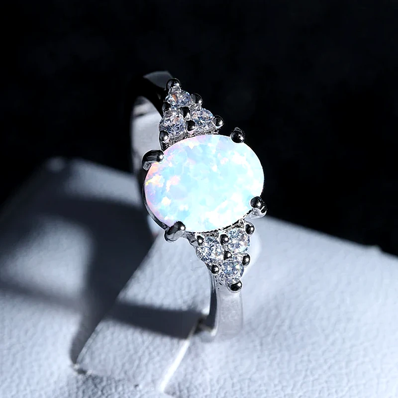 Natural Stone Diamonds Silver - Ring