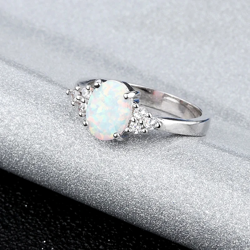 Natural Stone Diamonds Silver - Ring