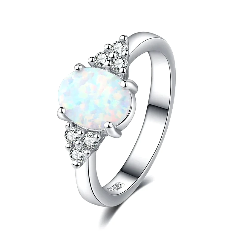 Natural Stone Diamonds Silver - Ring