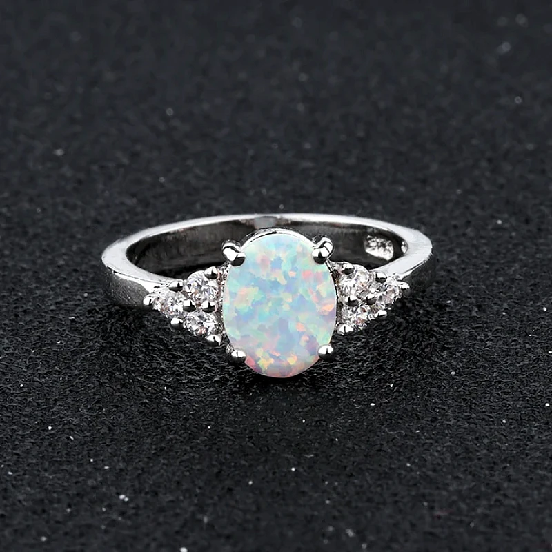 Natural Stone Diamonds Silver - Ring