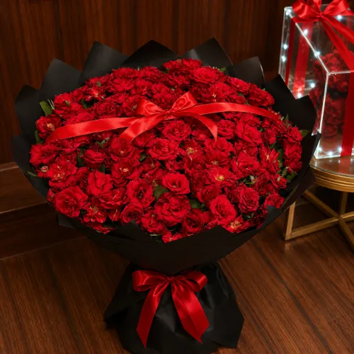 Premium Fresh Red Rose Romantic Flower Bouquet