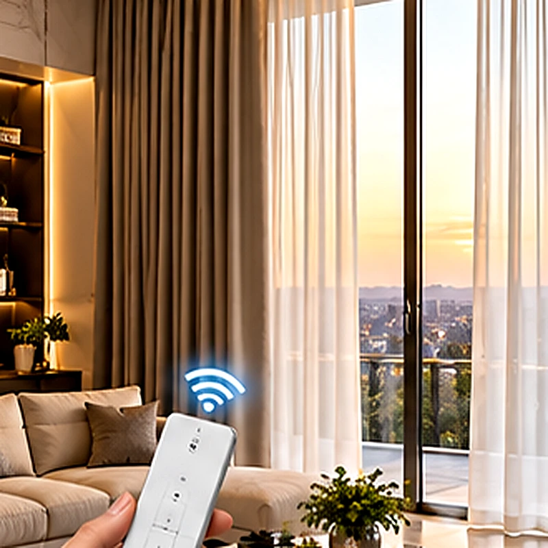 Remote-Controlled Electric Motorized Curtains – Du