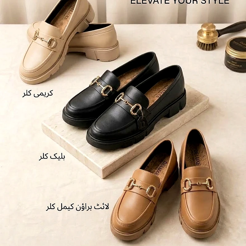 Rubber soft Elegant Buckle Royal Loafers 