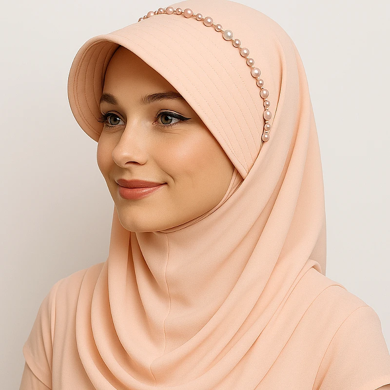 Scarf with Attached Cap