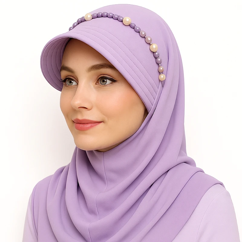Scarf with Attached Cap