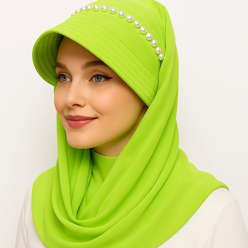 Scarf with Attached Cap