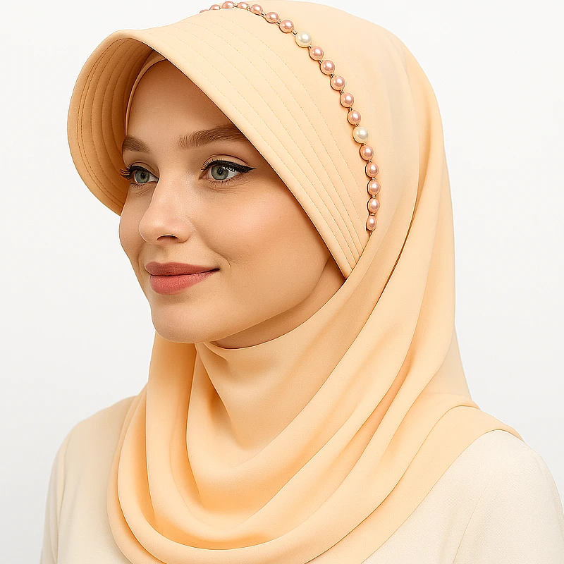 Scarf with Attached Cap