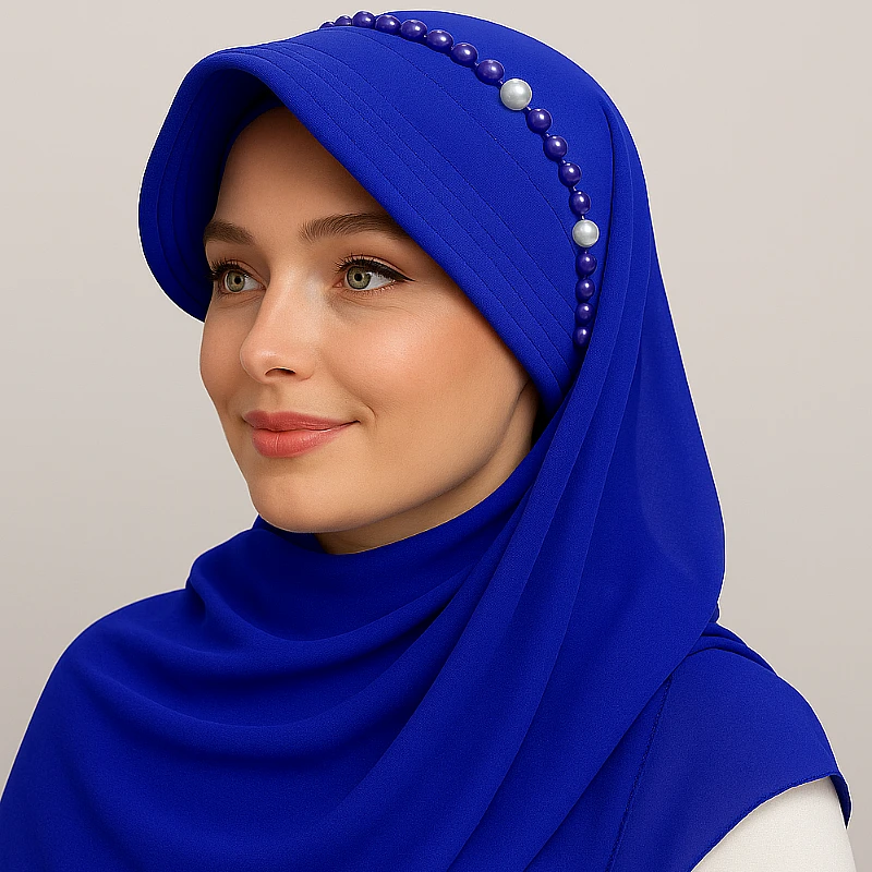 Scarf with Attached Cap