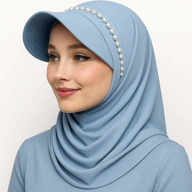 Scarf with Attached Cap