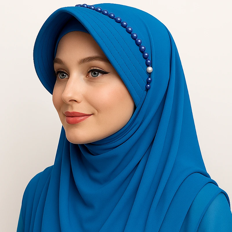 Scarf with Attached Cap