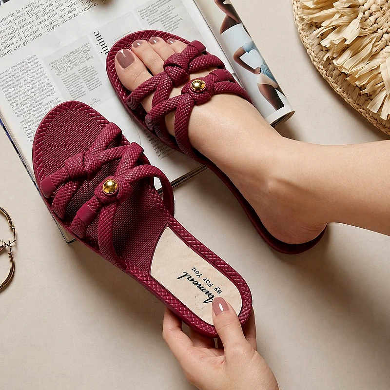 Soft cross style slippers