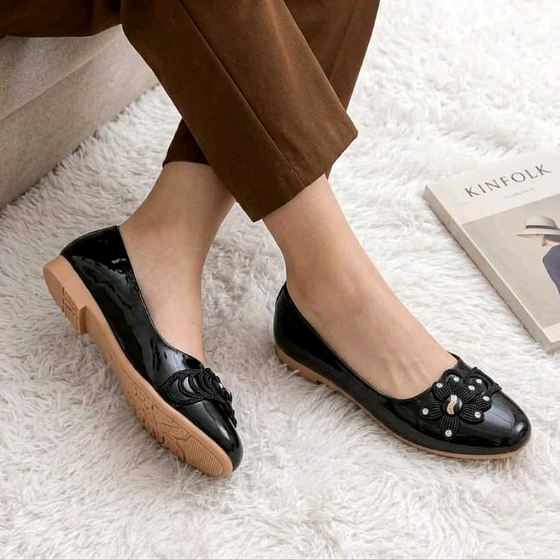 Soft Rubber comfortable Floral Flats 