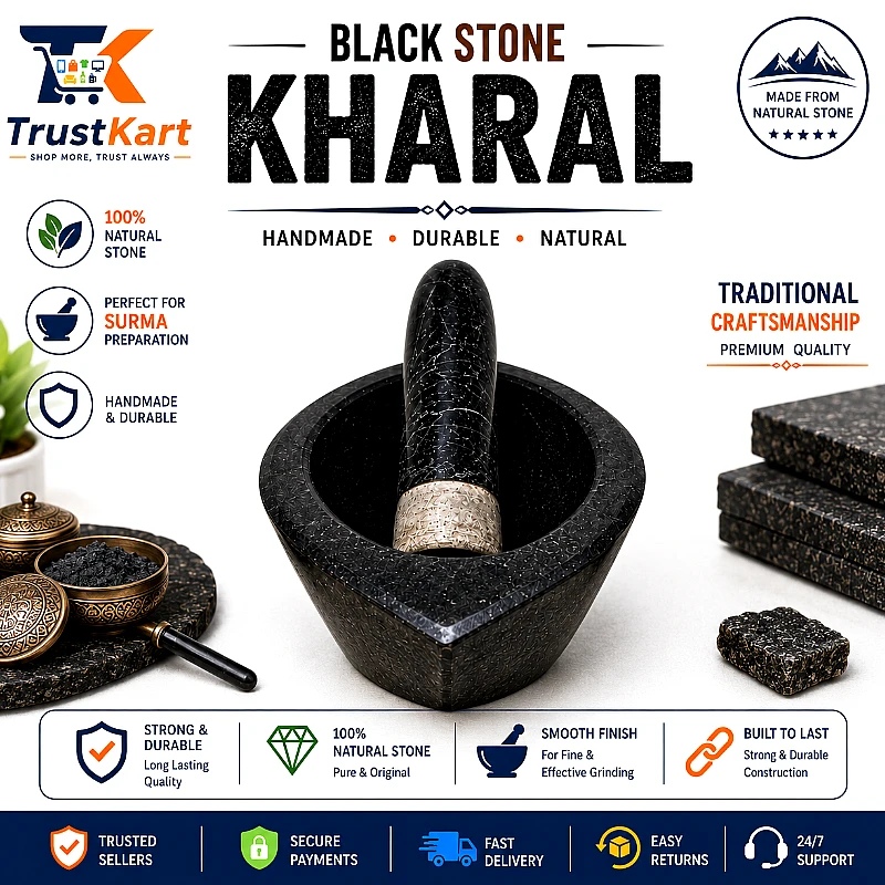 Taxila Hills Black Stone 9″ Crystal Chattu Watta M