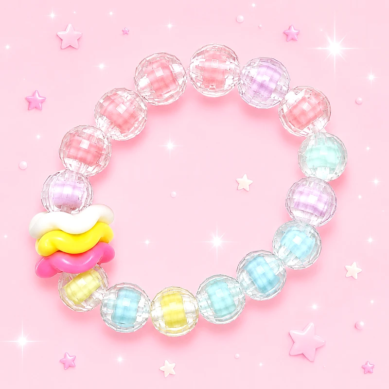 Tow Tone Multi Color Beads Bracelet (1 to 5 Yrs)