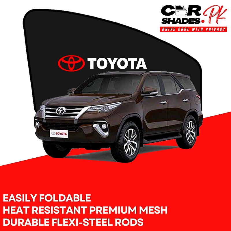 Toyota Fortuner 2016 - 2020 Sun Shades