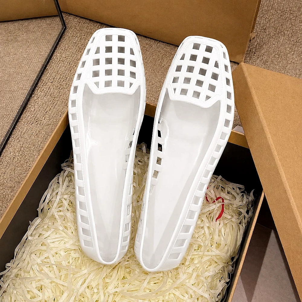 Transparent Imported Korean Crystal Jelly Flats