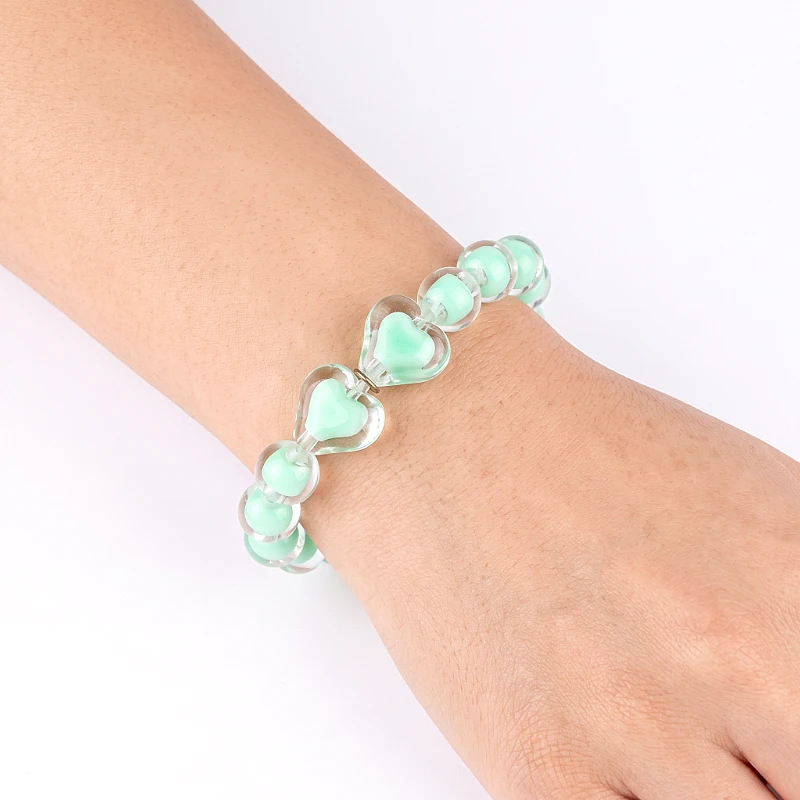 two tone Heart Beads Bracelet (1 to 5 Years)