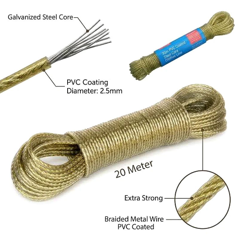 Wet Cloth Laundry Rope PVC 