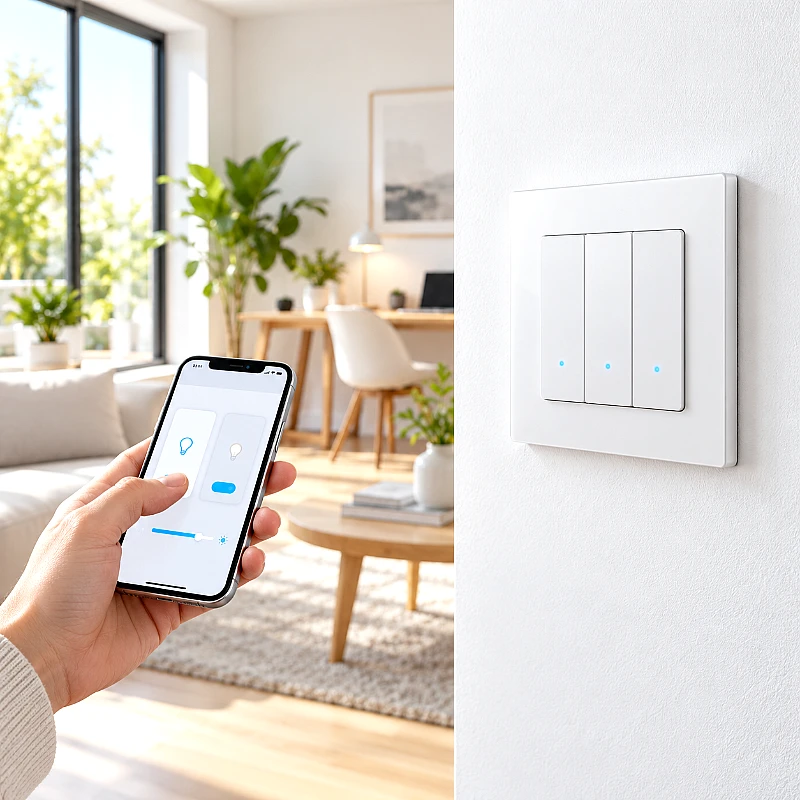 Wi‑Fi Smart Light Switch – App-Controlled 3 Gang S